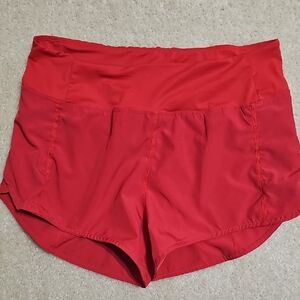 lululemon athletica Vibrant Red Athletic Shorts